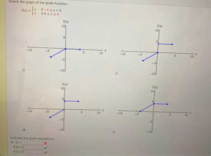 Solved Sketch the graph of the given function. Rx) = {* * | Chegg.com
