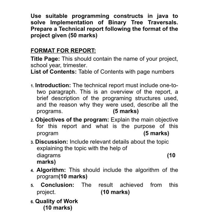 Solved Use suitable programming constructs in java to solve | Chegg.com