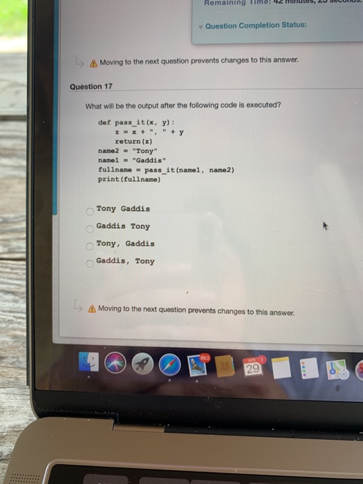 Solved What will be the output after the following code is | Chegg.com