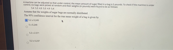 Solved A machine can be adjusted so that under control, the | Chegg.com