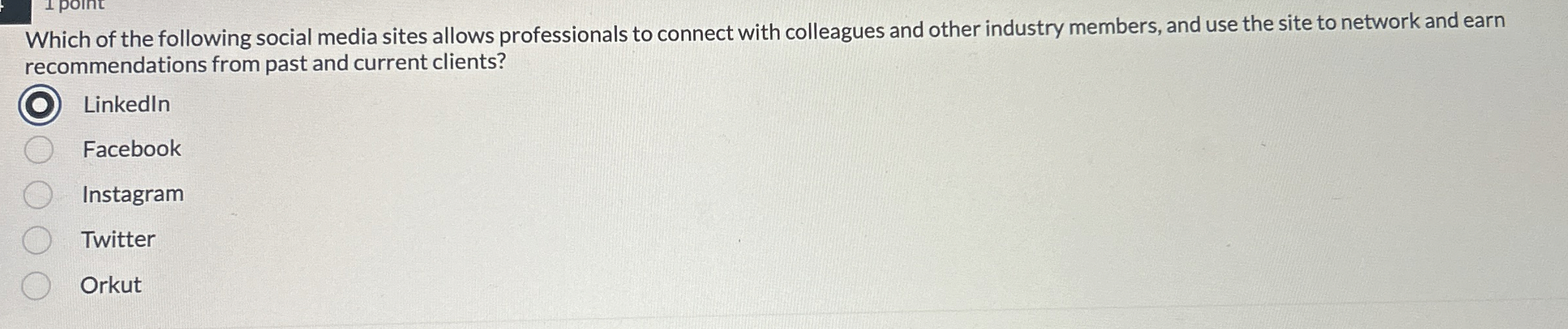 Solved Which of the following social media sites allows | Chegg.com