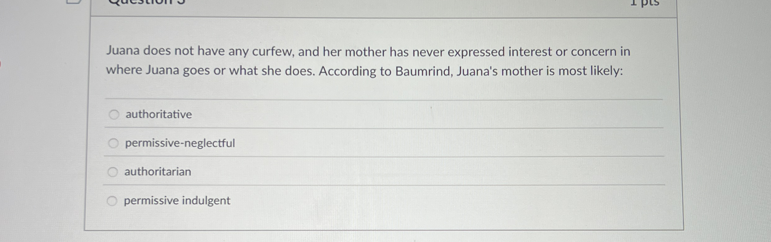 High Quality SOLUTION Juana does not have any curfew, and her mother ...