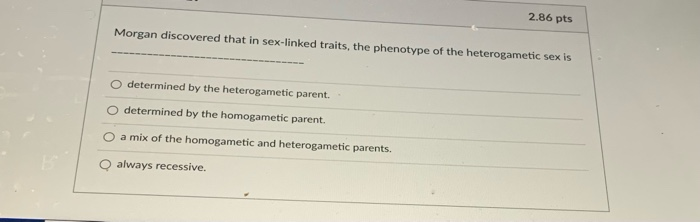who discovered sex linked traits