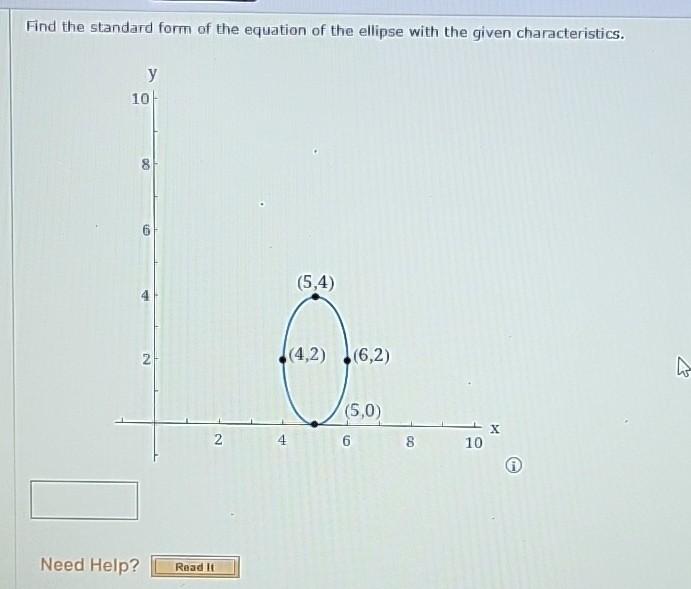 how to find the standard form equation of an ellipse