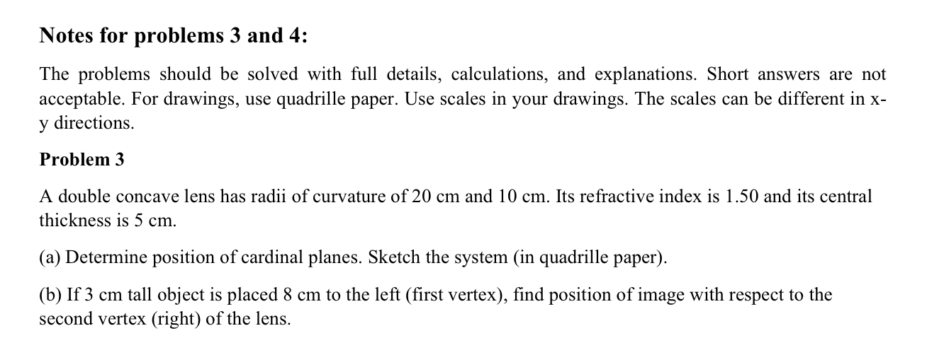 Solved Notes for problems 3 ﻿and 4: The problems should be | Chegg.com