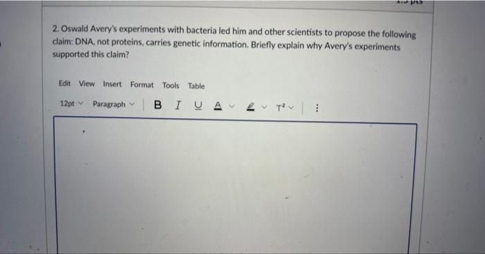 oswald avery experiments