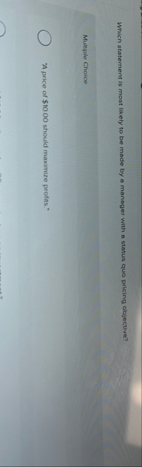 Solved Which statement is most likely to be made by a | Chegg.com