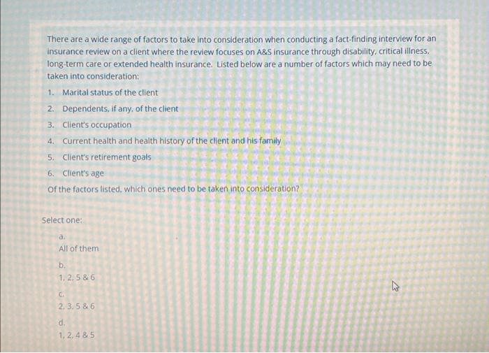 Solved there are a wide range of factors to take into chegg
