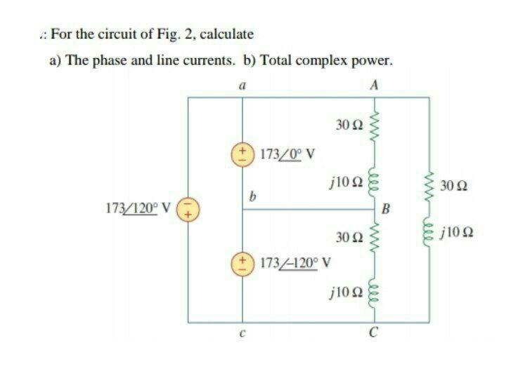 Solved : For the circuit of Fig. 2, calculate a) The phase | Chegg.com