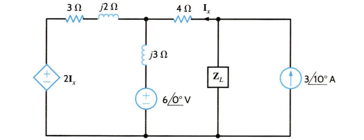 Solved Find the ZL for maximum average power transfer in the | Chegg.com