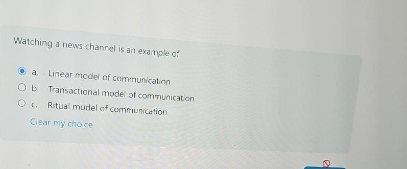 Solved Watching a news channel is an example ofa. ﻿Linear | Chegg.com