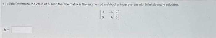 Solved H= | Chegg.com