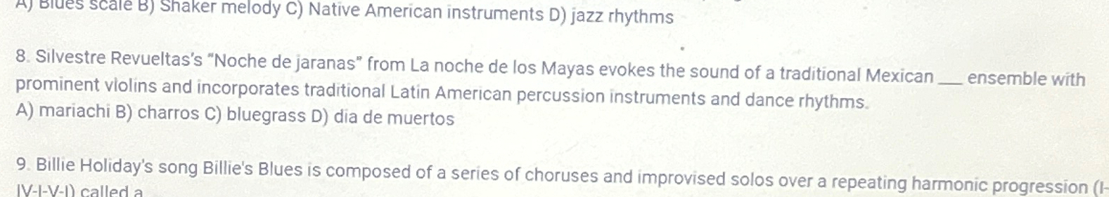 Solved Silvestre Revueltas's "Noche de jaranas" from La | Chegg.com