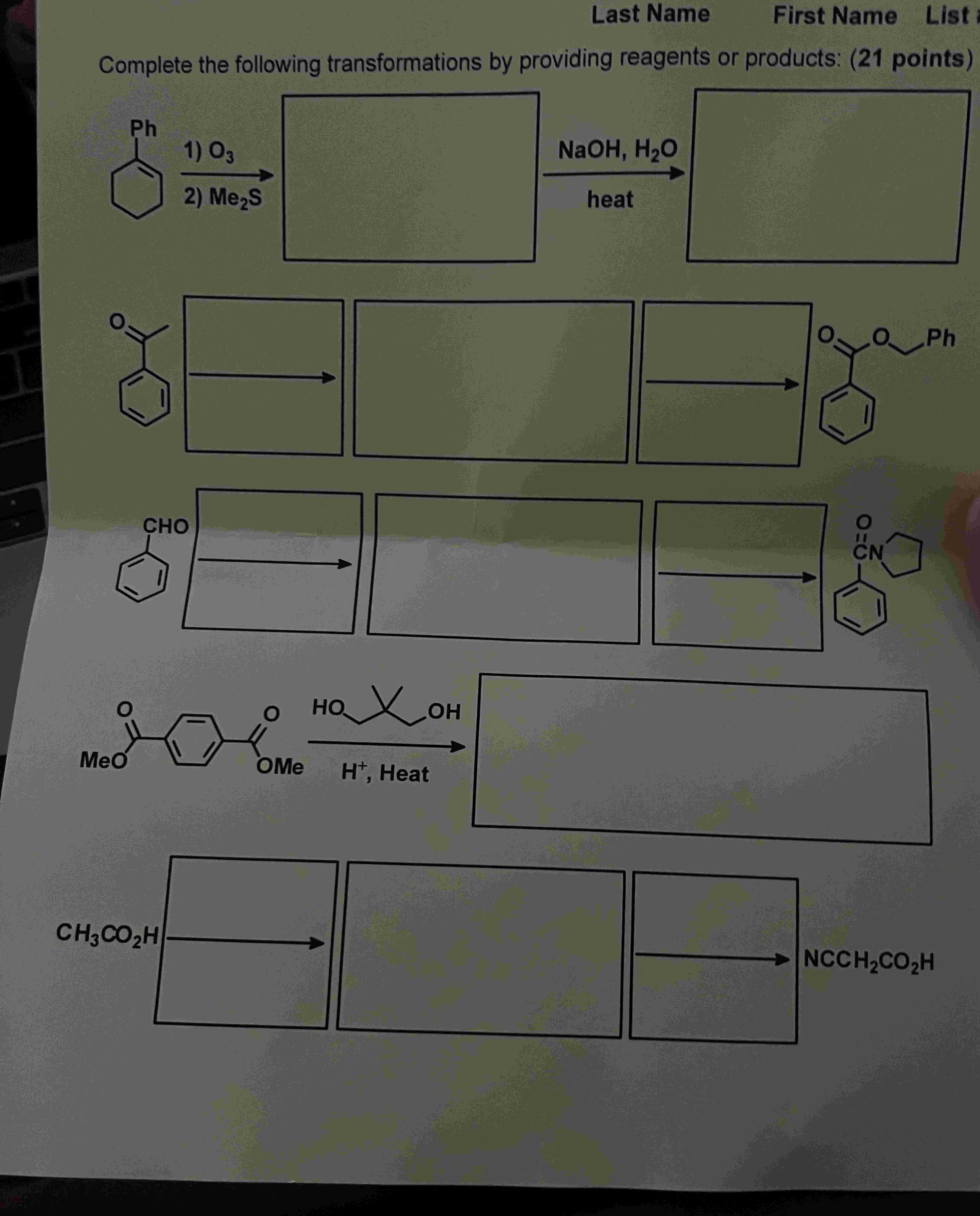 Solved by an EXPERT Complete the following transformations by providing ...