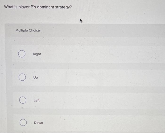 Solved Consider The Accompanying Payoff Matrix. Up Playeri B | Chegg.com