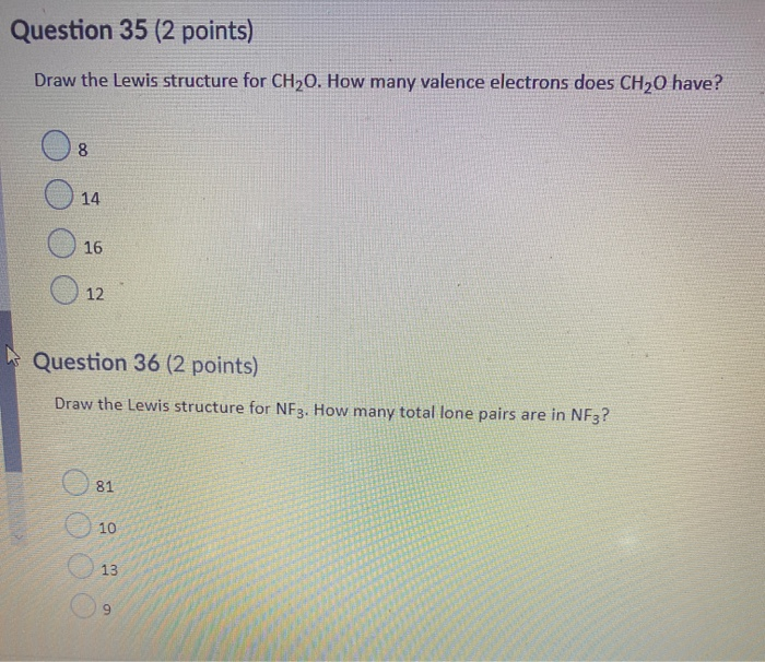 Draw The Structure Of Ch2o Including Lone Pairs vrogue.co