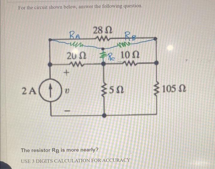 Solved For the circuit shown below, answer the following | Chegg.com