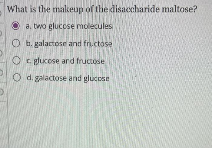disaccharide maltose