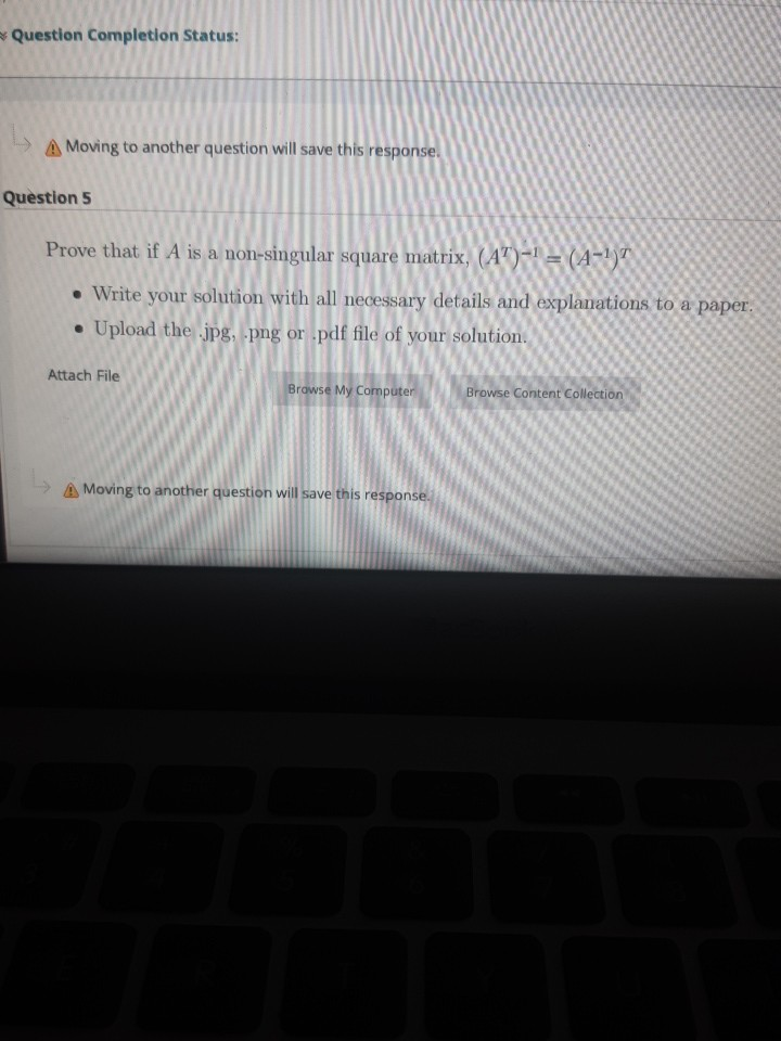 Solved Question Completion Status: A Moving to another | Chegg.com