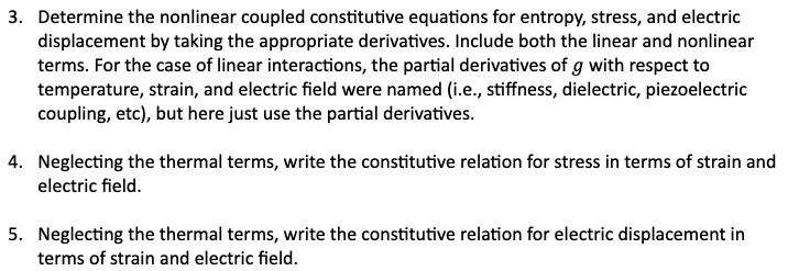 Solved Determine the nonlinear coupled constitutive | Chegg.com