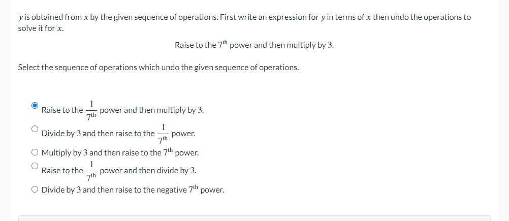Solved y ﻿is obtained from x ﻿by the given sequence of | Chegg.com