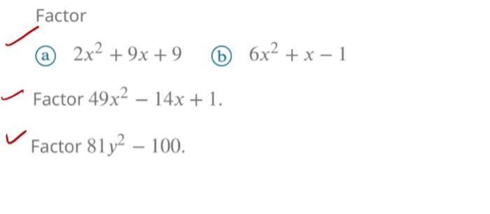 factor 1 x 2 6x 9