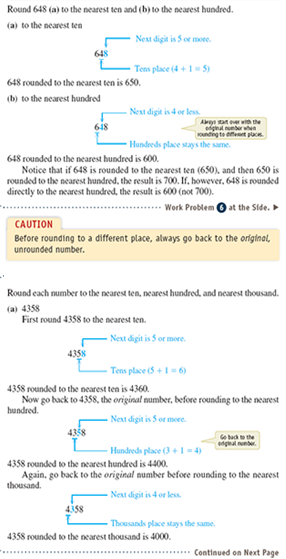 Solved: Round each number to the nearest ten, nearest hundred