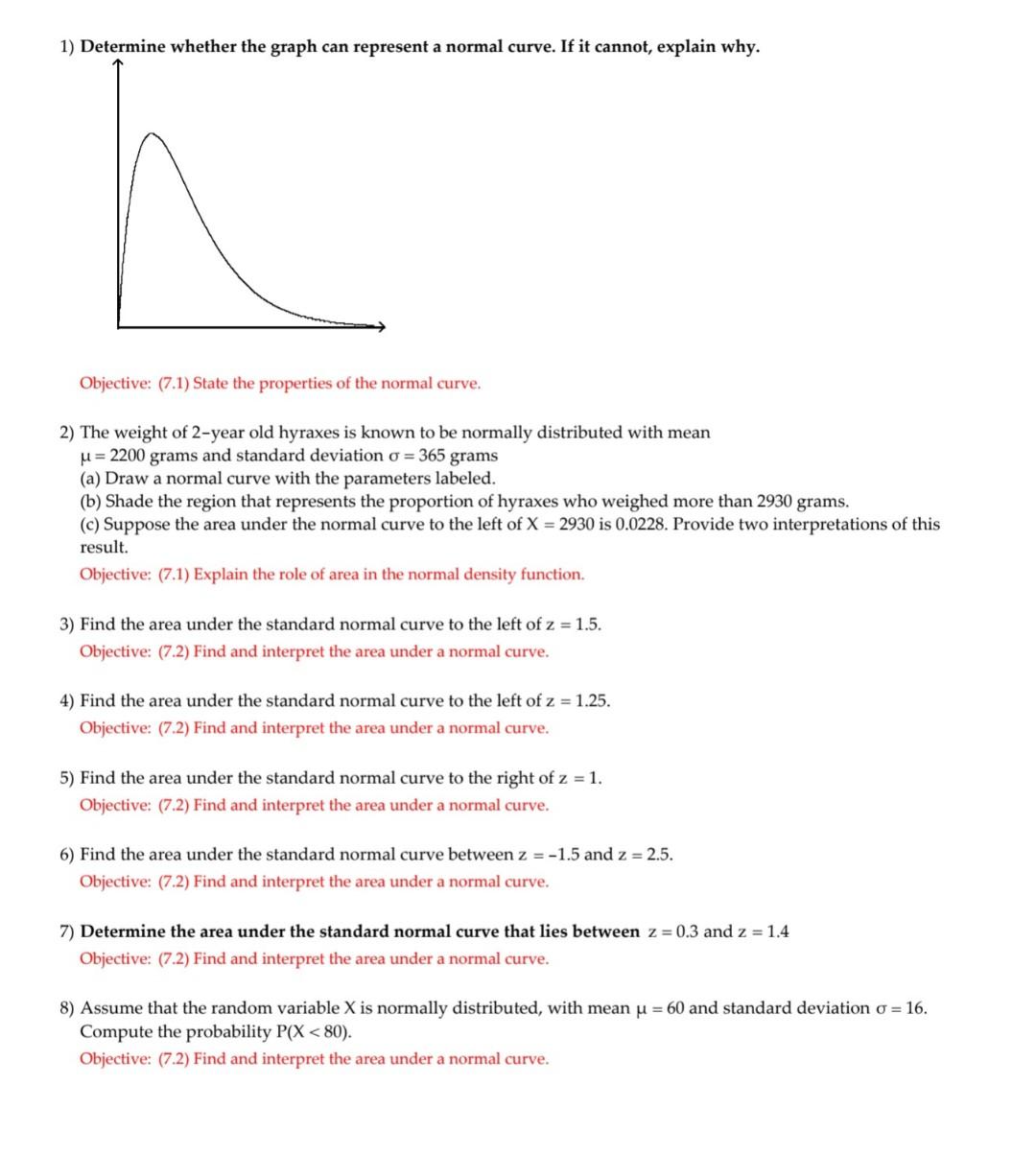Solved 1) Determine whether the graph can represent a normal | Chegg.com