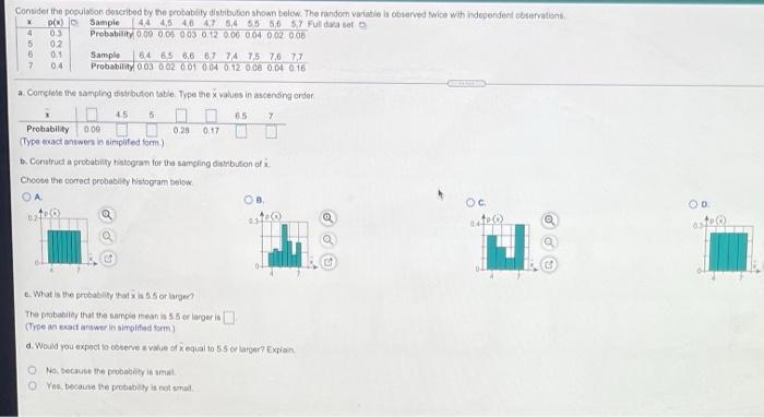 Solved 4 Consider the population described by the | Chegg.com