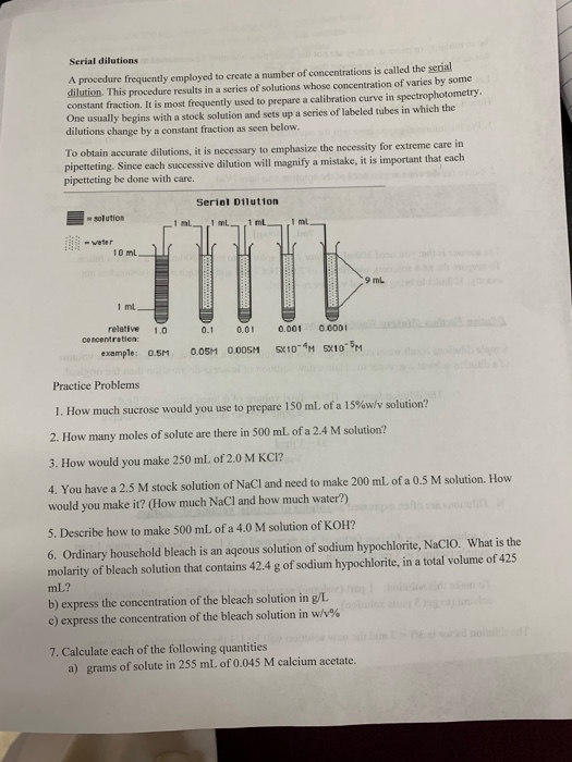 Serial dilution experiment lab report picture