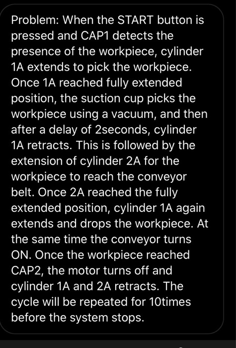 Problem: When the START button is pressed and CAP1 | Chegg.com