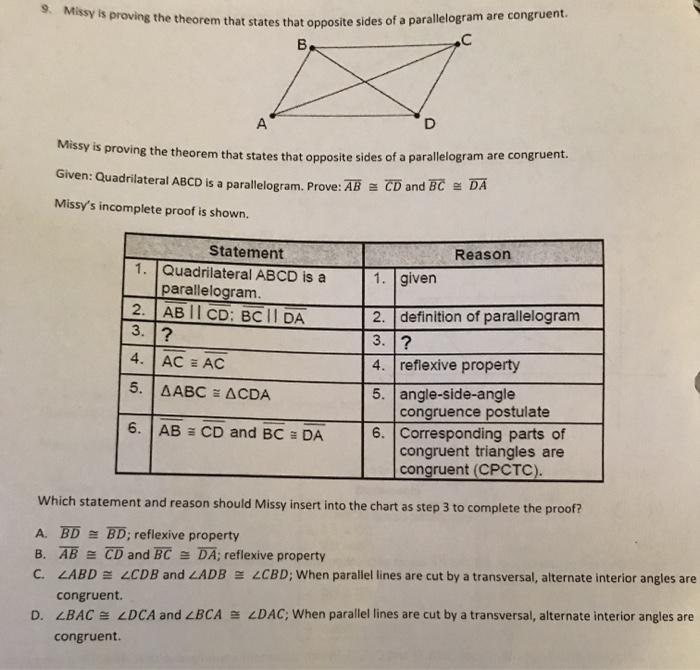 solved-6-given-quadrilateral-abcd-is-a-parallelogram-with-chegg