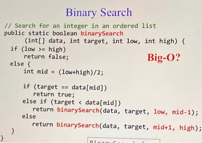 Solved What is the Big O and why? please explain each step | Chegg.com