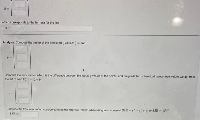 Solved By using the method of least squares, find the best | Chegg.com