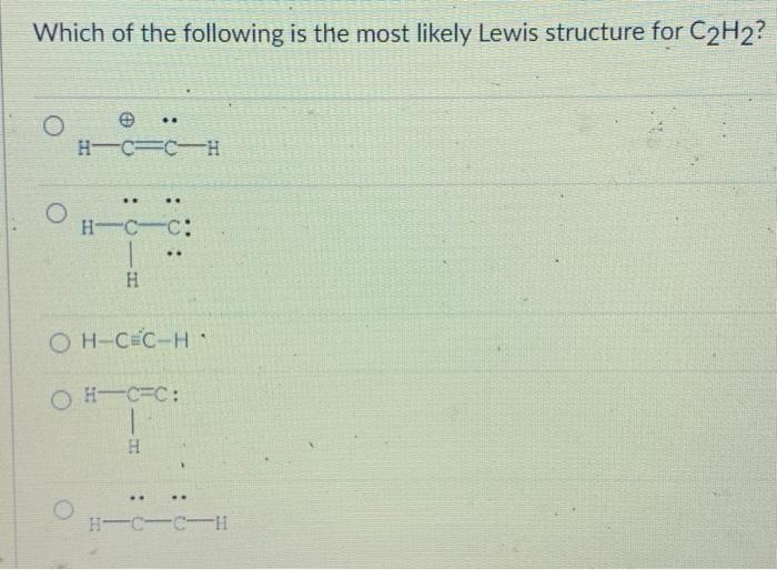 lewis structure c2h2