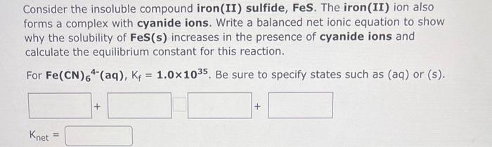 Solved Consider The Insoluble Compound Cobalt(II) Carbonate, | Chegg.com