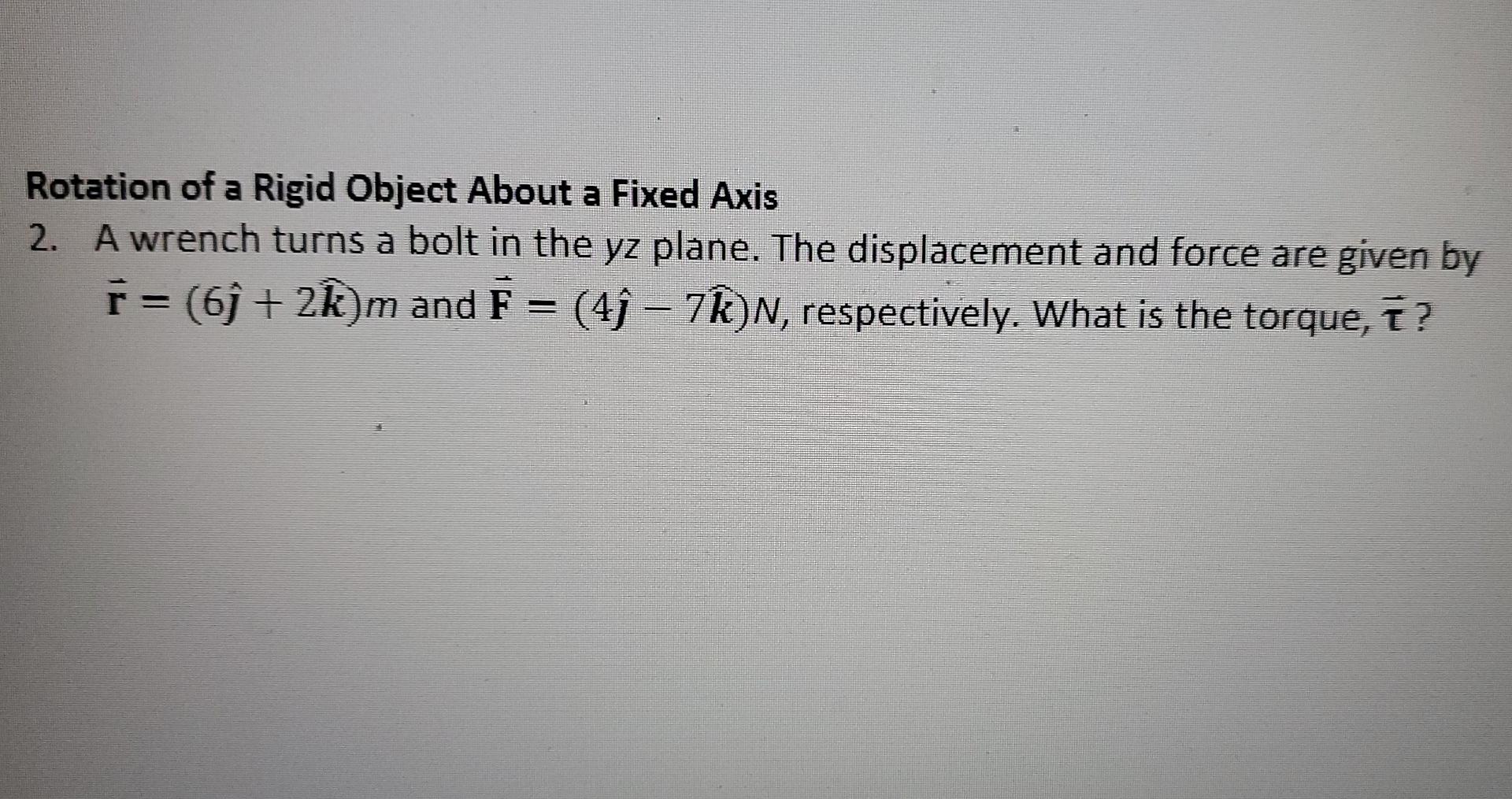 Solved Rotation of a Rigid Object About a Fixed Axis 2. A | Chegg.com