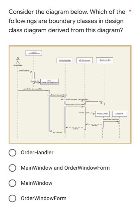 Solved Consider the diagram below. Which of the * followings | Chegg.com