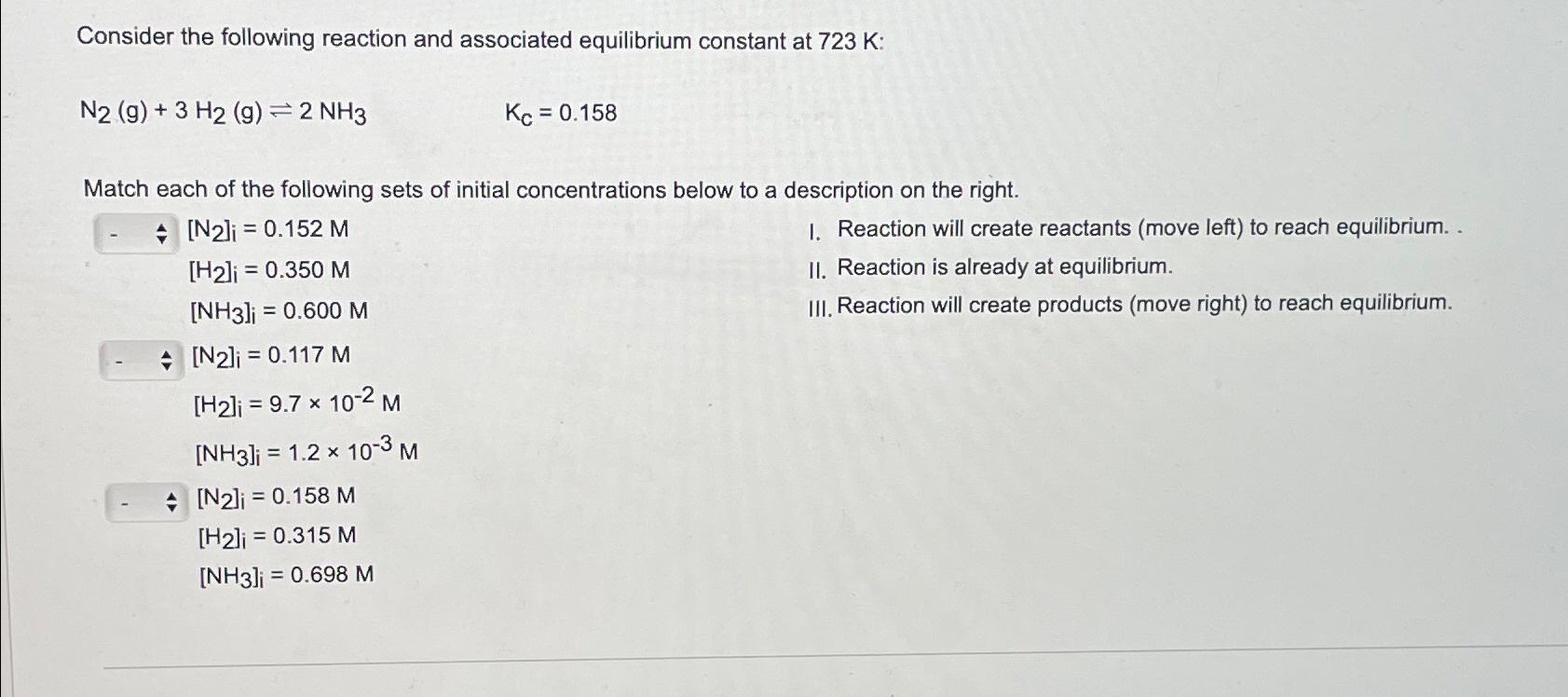 Solved Consider the following reaction and associated | Chegg.com