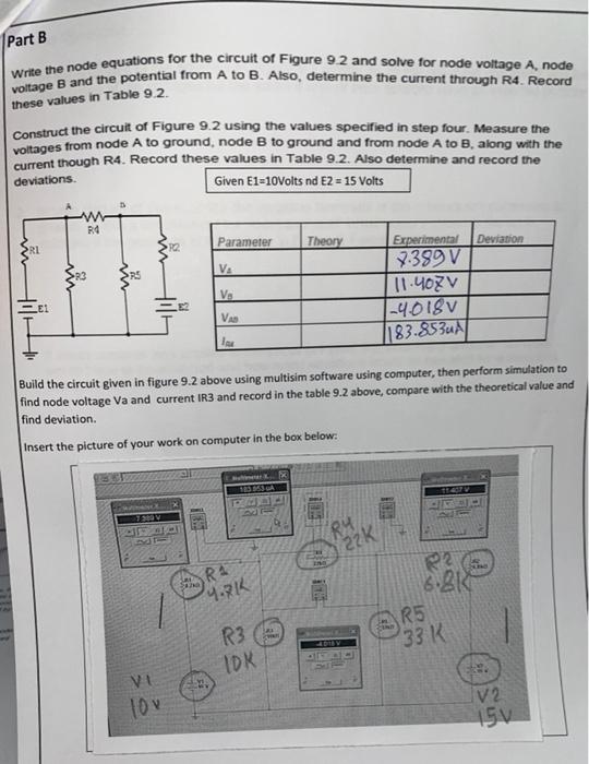Solved Part A Write the node equation for the circuit of | Chegg.com