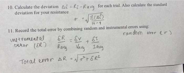 how to calculate the random and instrumenta error. | Chegg.com