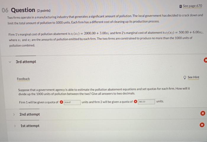 Solved See page 670 07 Question (2 points) Two firms (A and | Chegg.com