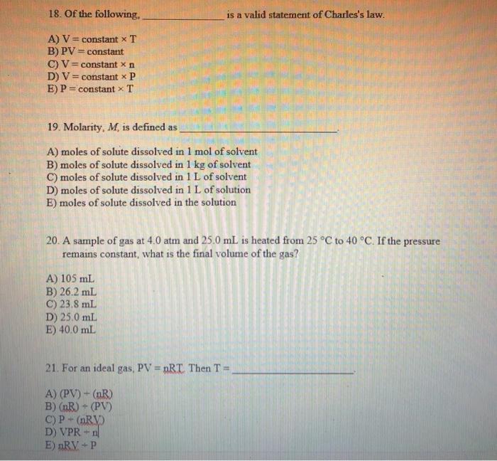 Solved 18 Of The Following Is A Valid Statement Of Char Chegg Com