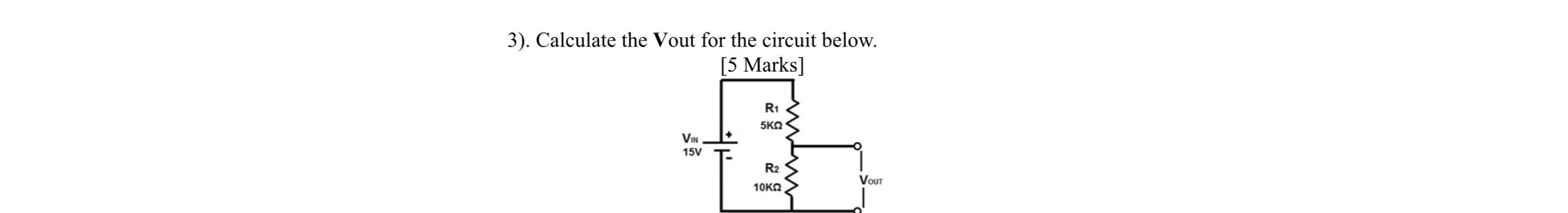 Solved . ﻿Calculate the Vout for the circuit below. | Chegg.com
