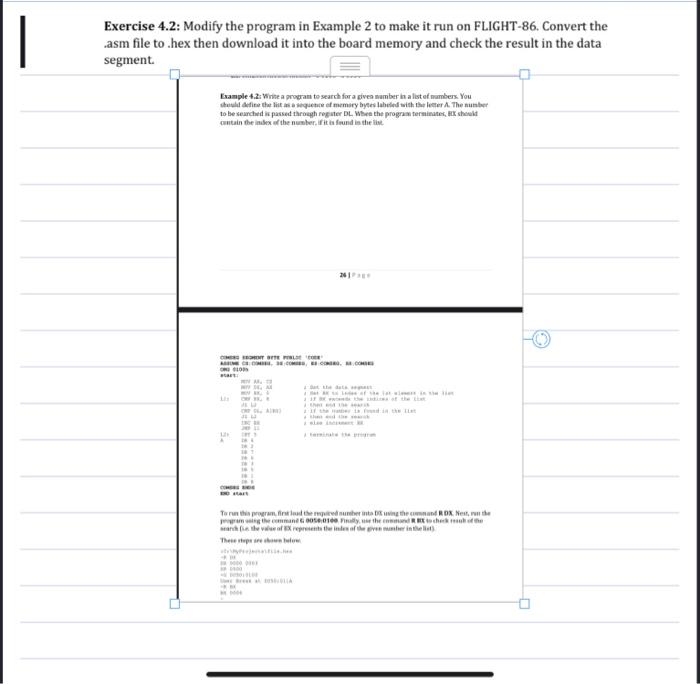 Exercise 4.2: Modify the program in Example 2 to make | Chegg.com