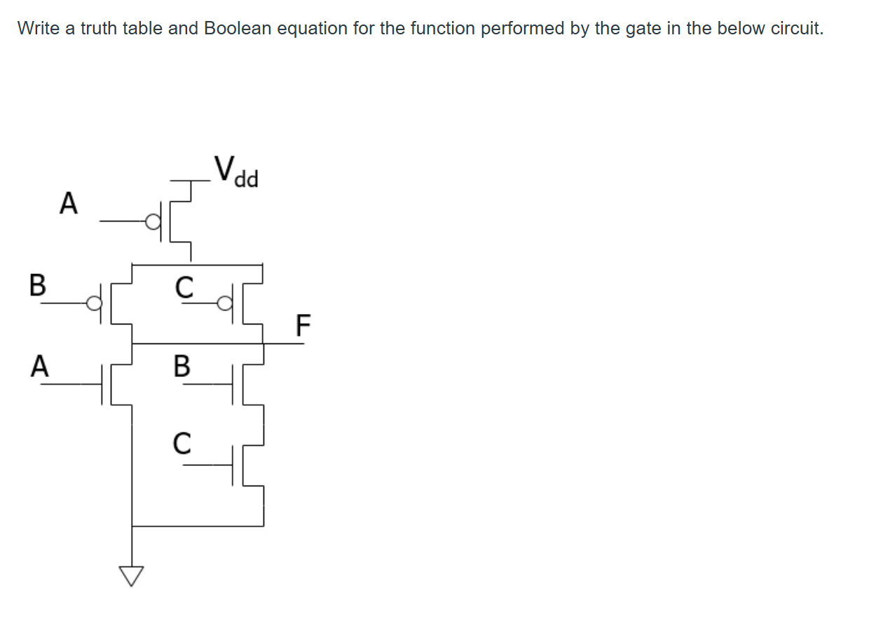 Solved Write a truth table and Boolean equation for the | Chegg.com