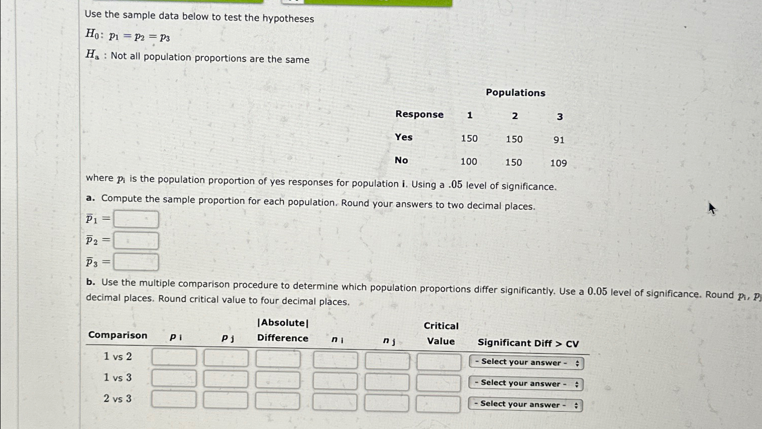 Solved Use the sample data below to test the | Chegg.com