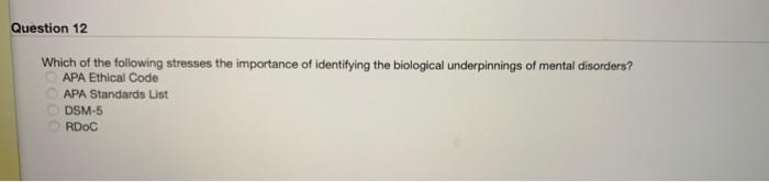 Solved Question 9 The idea that a experience of trauma as a | Chegg.com