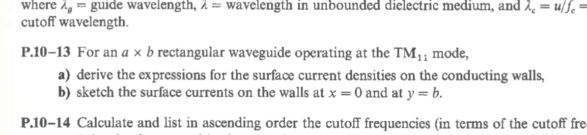 Solved where λg= ﻿guide wavelength, λ= ﻿wavelength in | Chegg.com