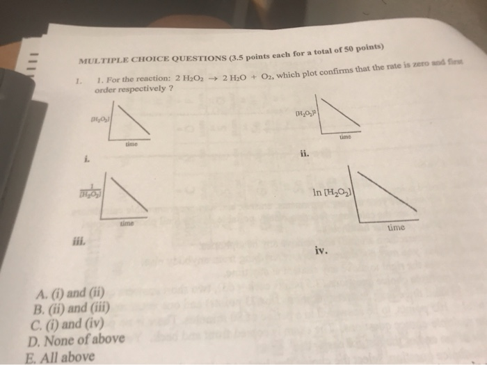 Solved 1 MULTIPLE CHOICE QUESTIONS (3.5 points each for a | Chegg.com
